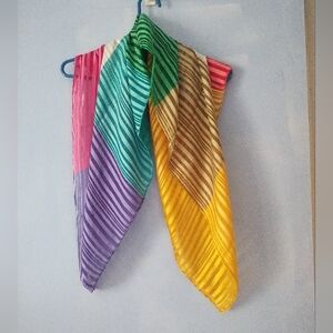 Gorgeous Pure Silk Hand Rolled Multicolor Scarf